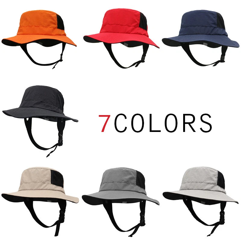 Men Women Fisherman Wide Brim Sun Hat Travel Fishing Hat UPF50+ Surfing