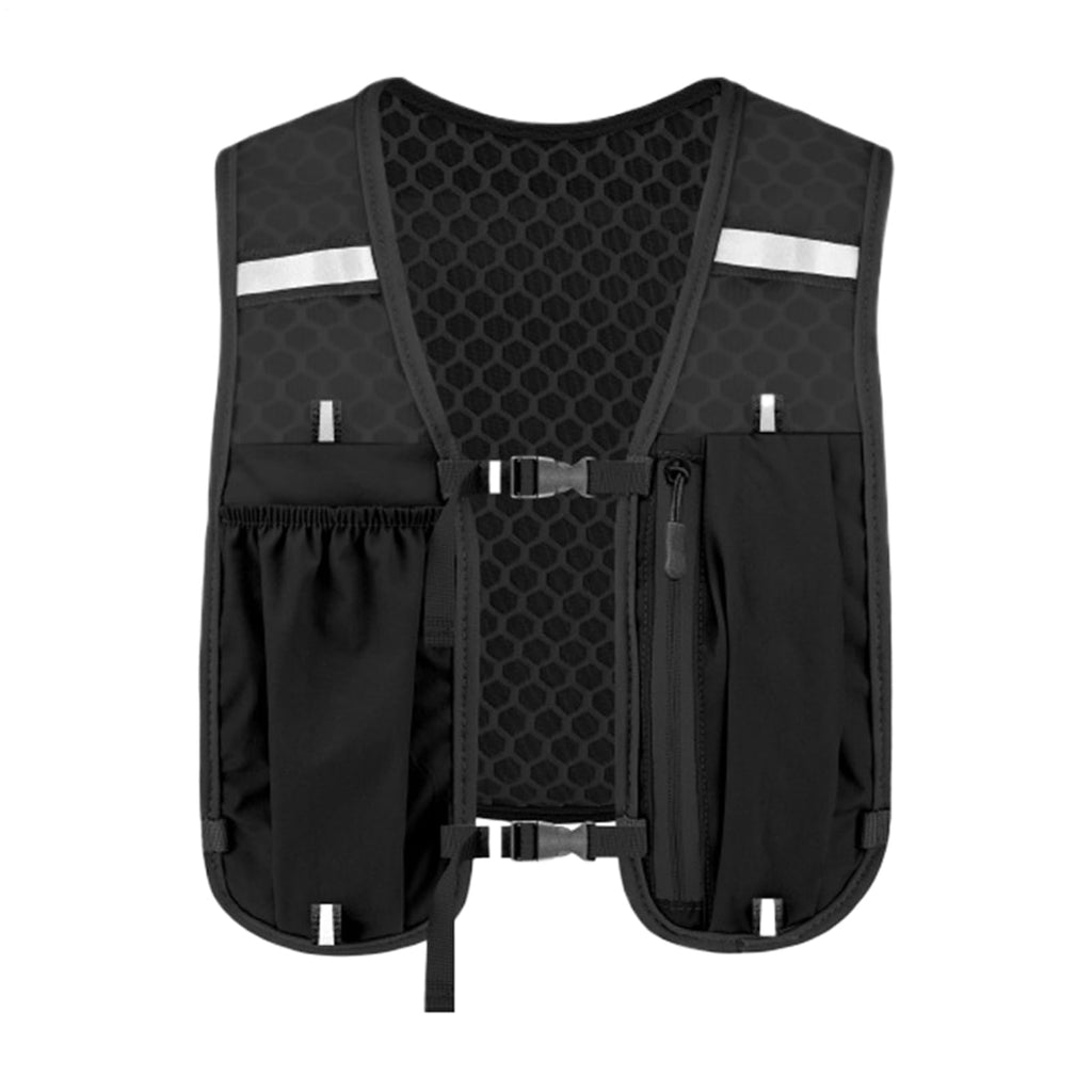 Laufwasserweste, Laufwasserrucksack mit mehreren Taschen – stabile elastische Blase, Brusttasche, Ausrüstung für Joggen, Trail, Rennen, Marathons, Radfahren, Klettern, Wandern