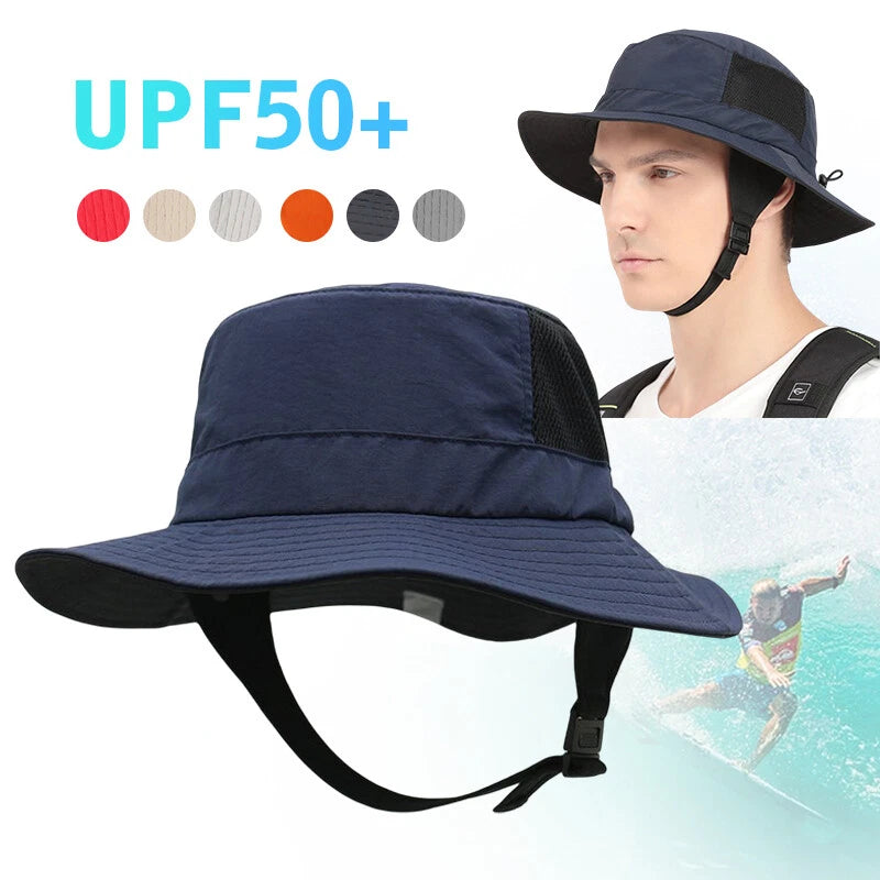 Men Women Fisherman Wide Brim Sun Hat Travel Fishing Hat UPF50+ Surfing