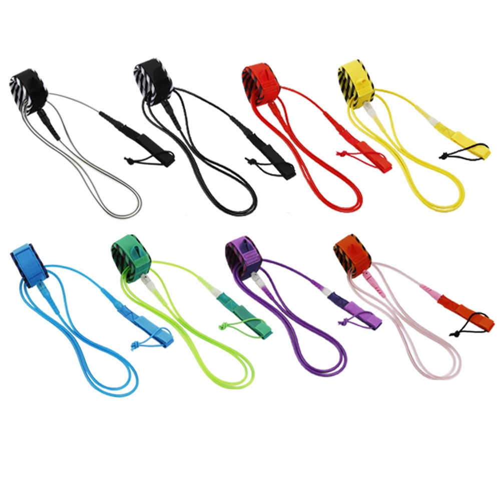Colorful Surf Leash Adjustable Double Bearing 360 Degree Rotation Design Foot Rope Water Sports Supplies