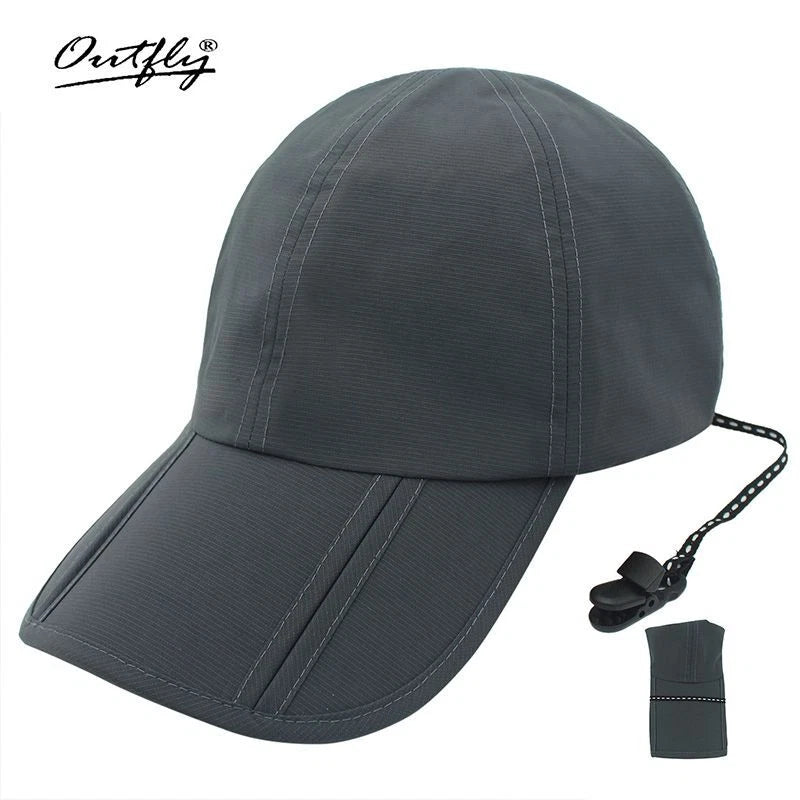 Waterproof Baseball Caps - Outdoor Travel Cap Folding Anti UV Sports Adults Hats
