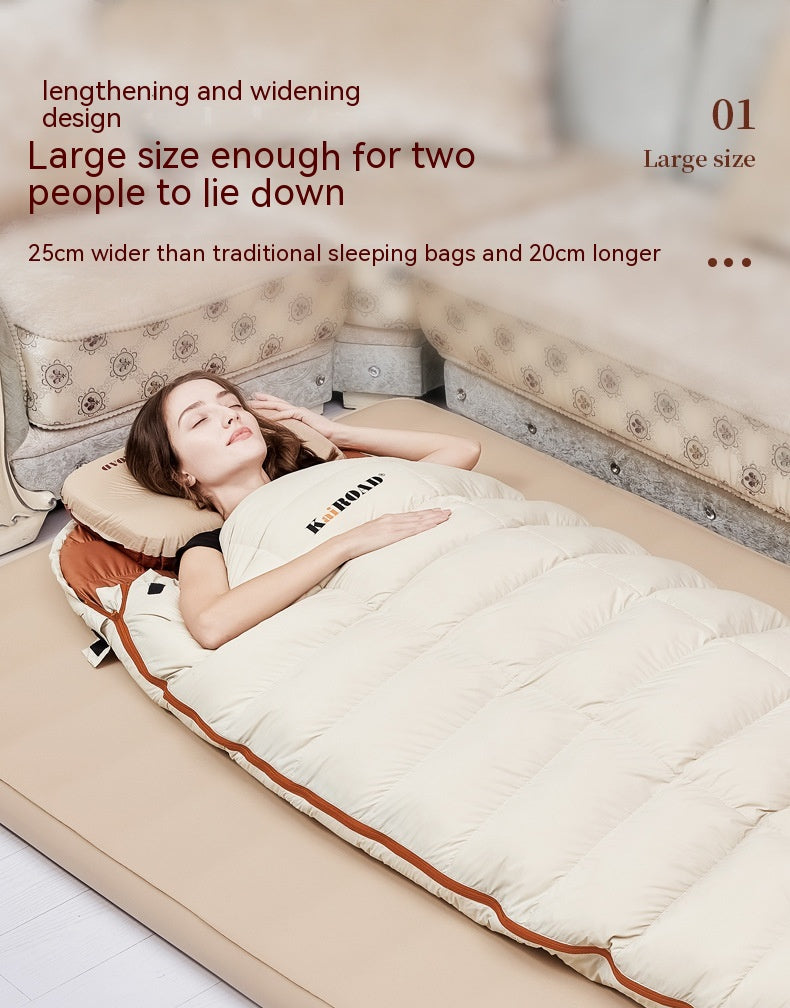 Lohascamping Adult Down Sleeping bag Machine washable Ultralight 3 Season Sleeping Bags for home Traveling Camping sleeping bag