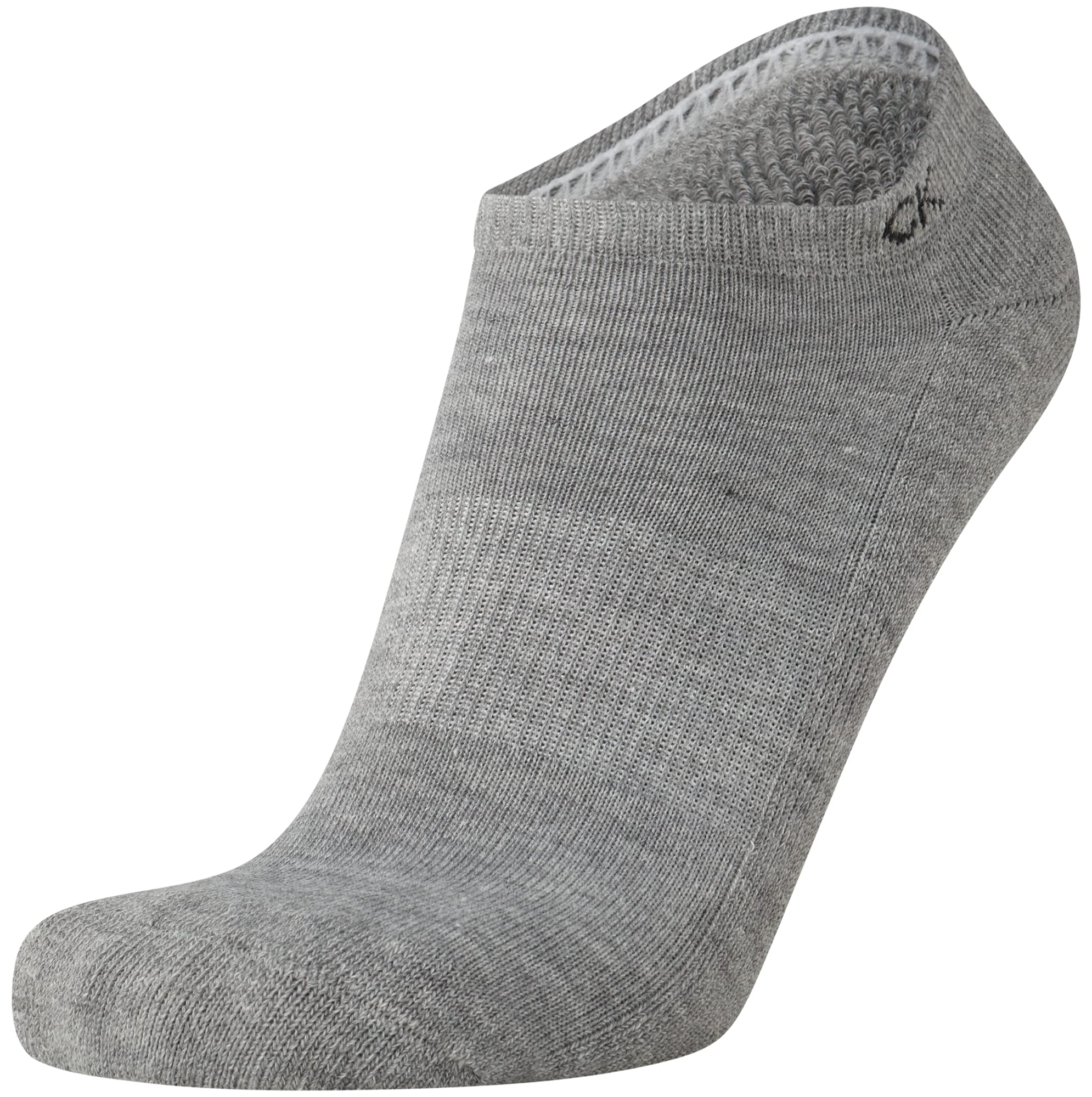 Calvin Klein Mens No Show Socks - 6 Pack Cotton Blend Soft Cushioned Athletic Low Cut Socks for Men