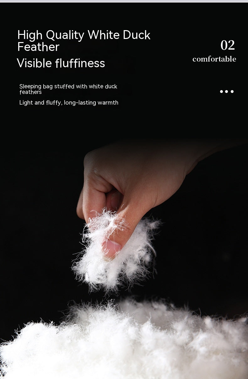 Lohascamping Adult Down Sleeping bag Machine washable Ultralight 3 Season Sleeping Bags for home Traveling Camping sleeping bag
