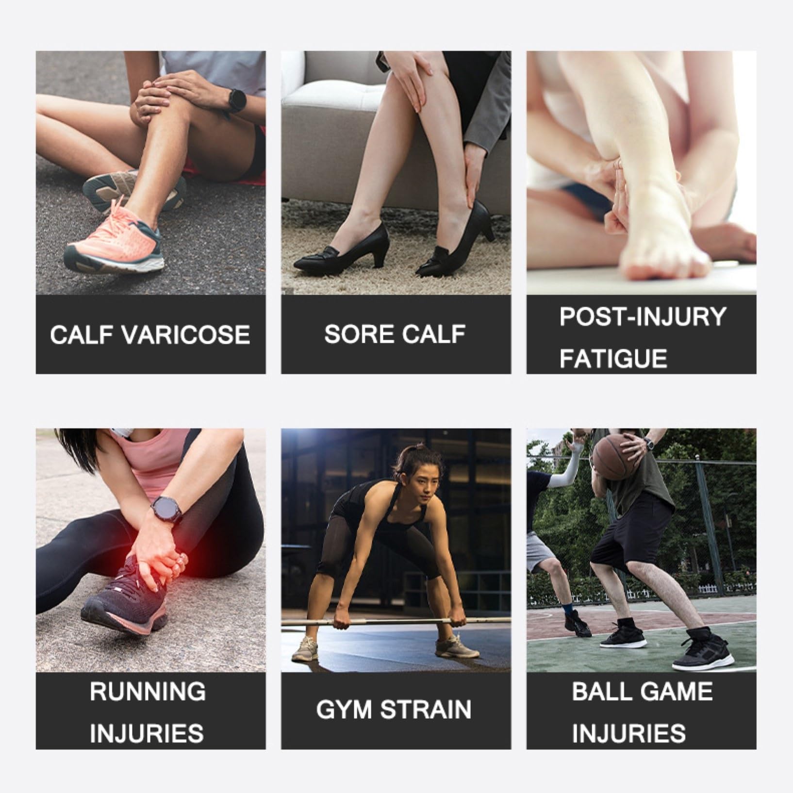 Calf Compression Sleeves for Men and Women,Leg Compression Sleeve,Calf Brace for Running, Cycling, Travel (Color : Black, Size : Small)