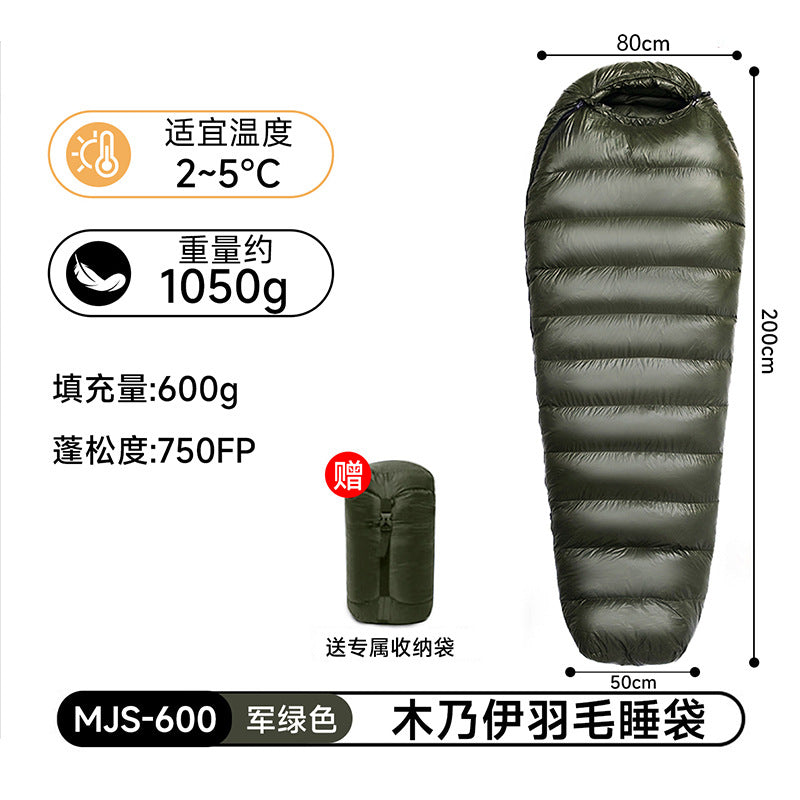 Cold Winter Sleeping Bag Down Sleeping Bag Winter Camping Sleeping Bag Double Layer