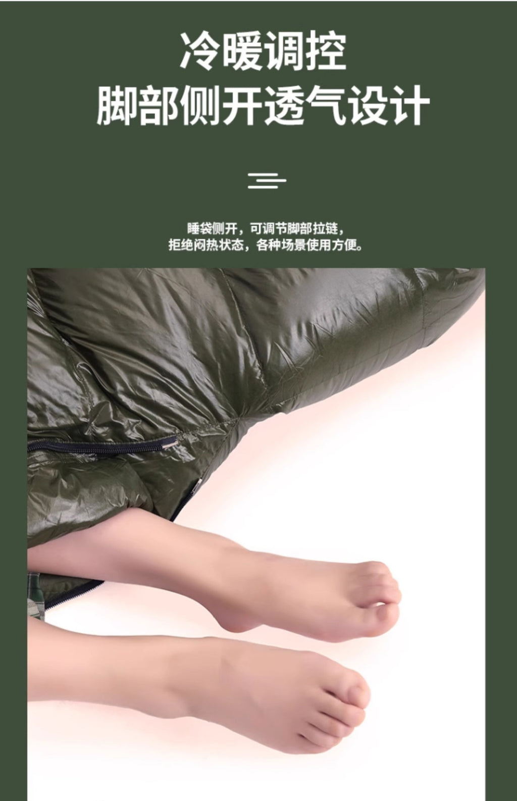 Cold Winter Sleeping Bag Down Sleeping Bag Winter Camping Sleeping Bag Double Layer