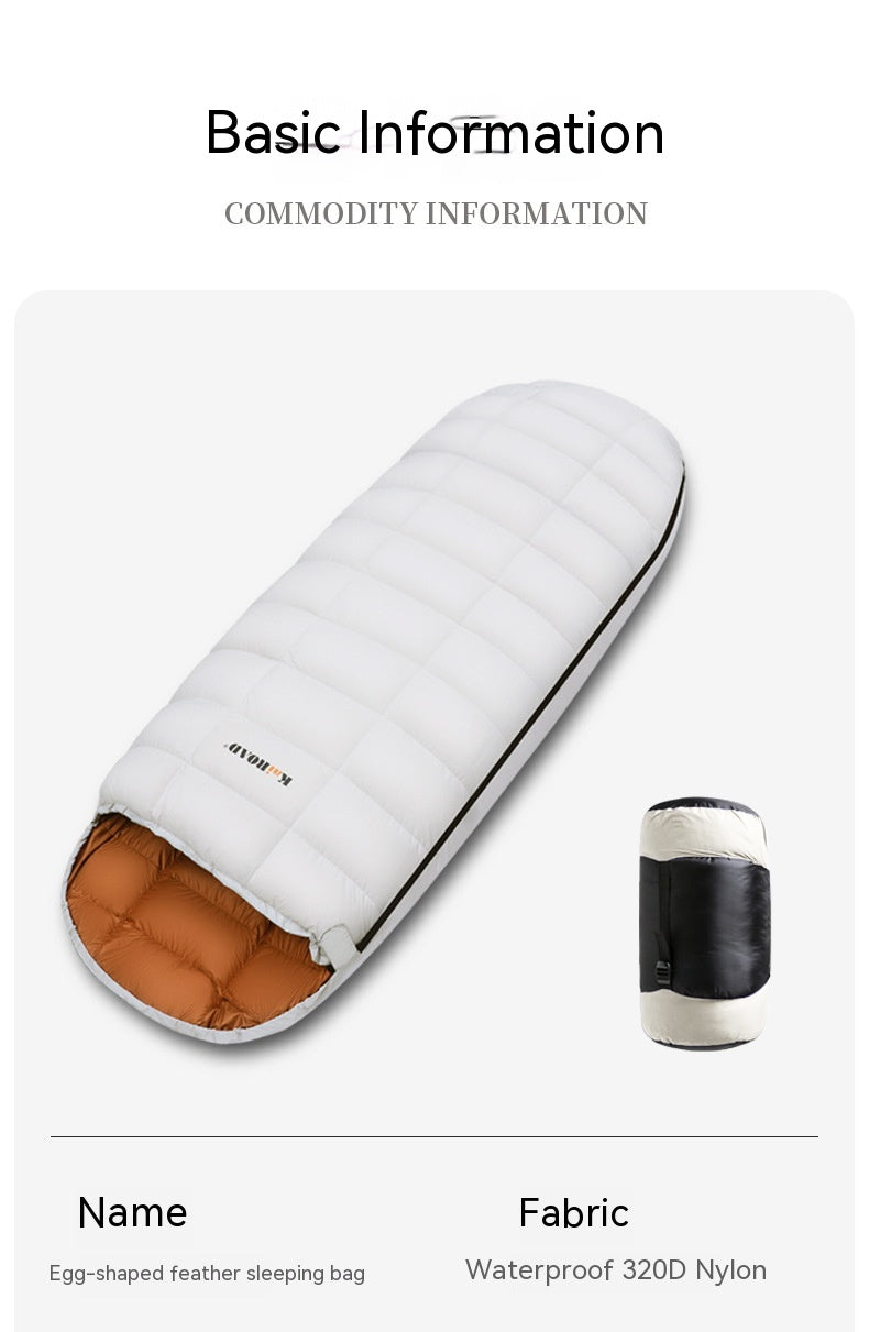 Lohascamping Adult Down Sleeping bag Machine washable Ultralight 3 Season Sleeping Bags for home Traveling Camping sleeping bag