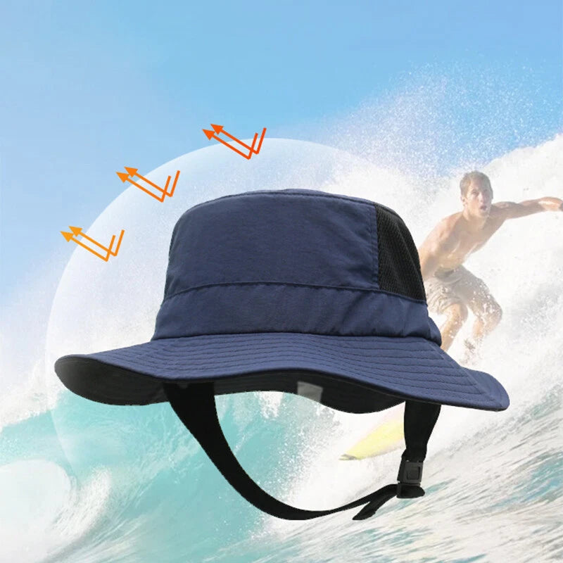 Men Women Fisherman Wide Brim Sun Hat Travel Fishing Hat UPF50+ Surfing