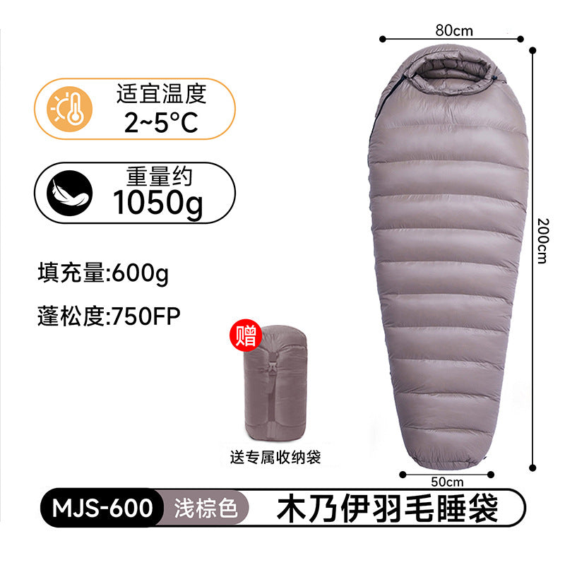 Cold Winter Sleeping Bag Down Sleeping Bag Winter Camping Sleeping Bag Double Layer