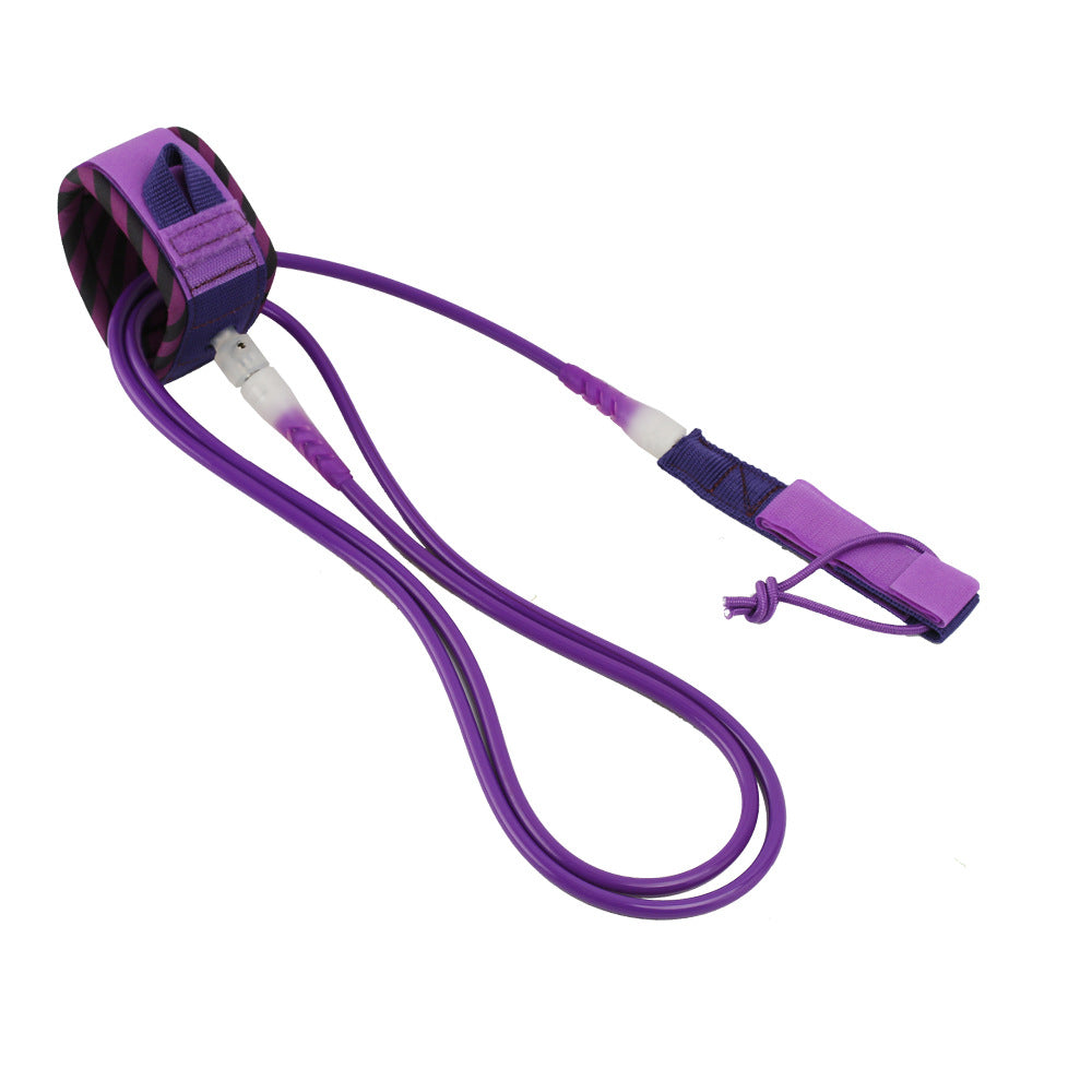 Colorful Surf Leash Adjustable Double Bearing 360 Degree Rotation Design Foot Rope Water Sports Supplies