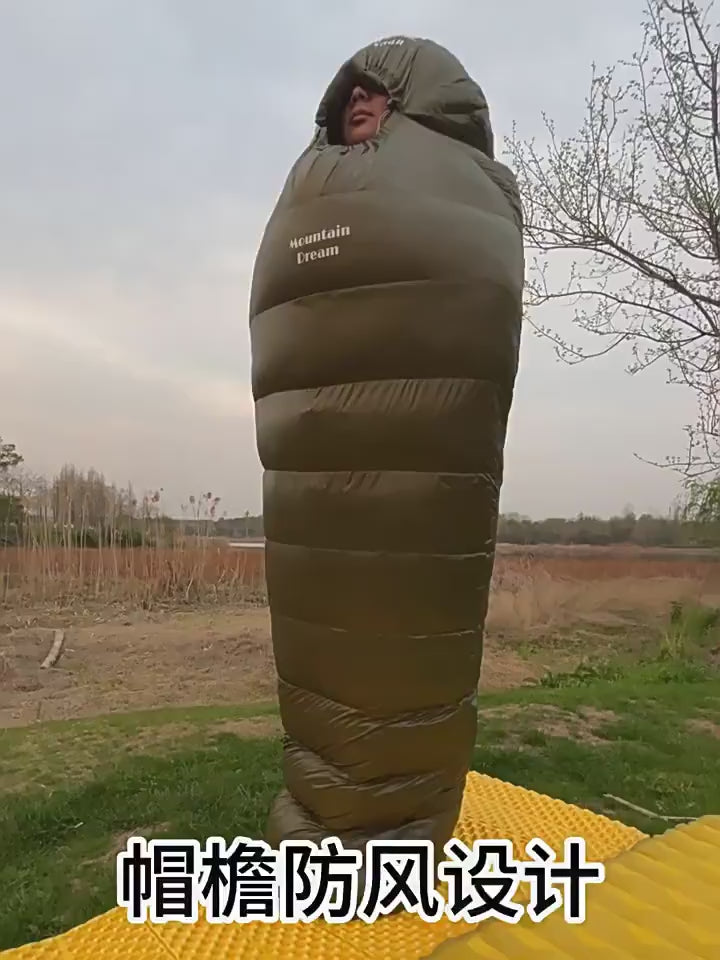 Cold Winter Sleeping Bag Down Sleeping Bag Winter Camping Sleeping Bag Double Layer